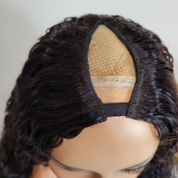 Curly Human Hair U Shaped Brazilian Human Hair Wig - Picture 4 of 12